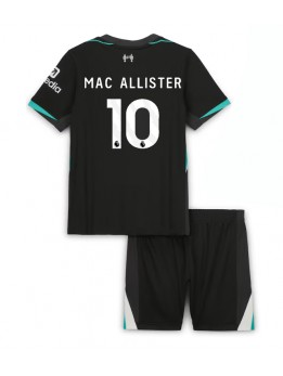 Liverpool Alexis Mac Allister #10 Replika Borta Kläder Barn 2024-25 Kortärmad (+ byxor)